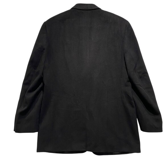 Holt Renfrew Mens Angora 40R Black Blazer - Picture 3 of 6